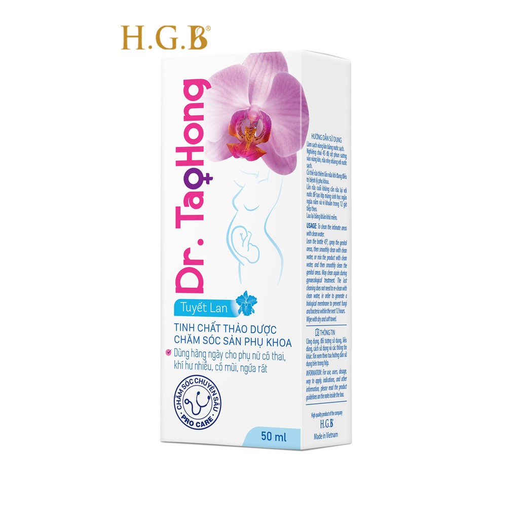 Dung dịch vệ sinh DR Táo Hồng Tuyết Lan Procare 50ml