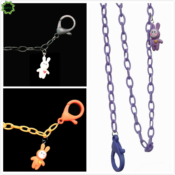 Dây đeo mắt kính bằng acrylic hình thỏ hoạt họa nhiều màu chống trượt và bảo vệ hiệu quả