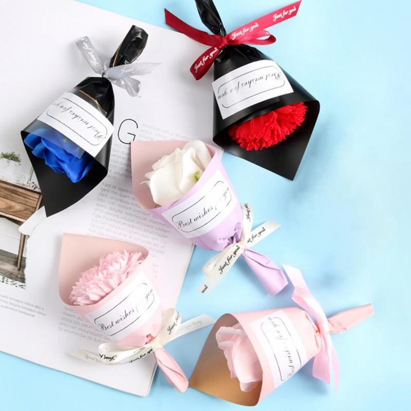 [Spot] Bó Hoa Hồng Sáp Lắc Sữa Mini Làm Quà Tặng Valentine