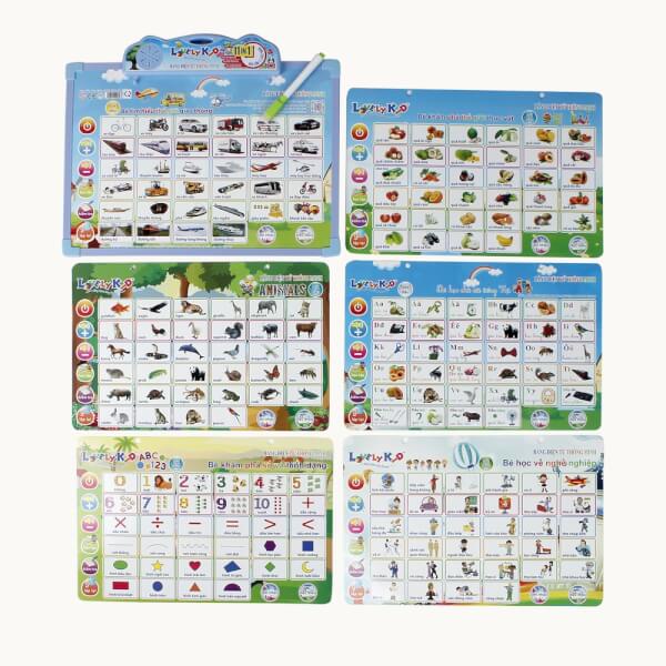 Bảng Điện Tử Thông Minh 11in1 Và 15in1 ( Nhiều chủ đề học tập cho bé )