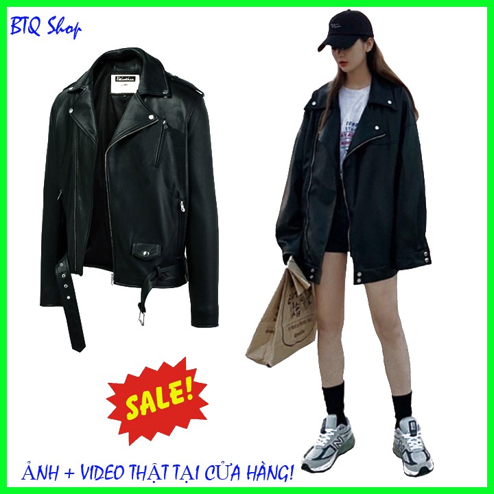 ÁO DA NỮ DÁNG RỘNG TRÙM MÔNG CỰC CHẤT KIỂU DÁNG HÀN QUỐC