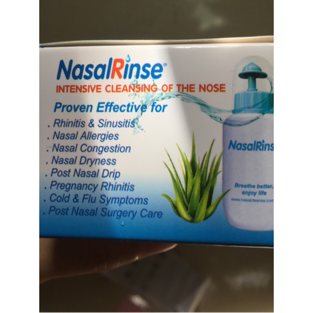 Muối rửa mũi Nasal Rinse hộp 25 gói - Muối Nasal Rinse 25 gói