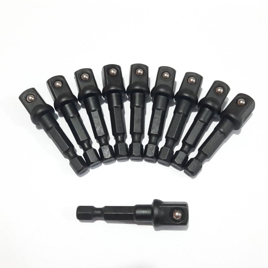 Bộ 3 Đầu Chuyển Sang Khẩu Bulong 1/4" 3/8" 1/2" Hàng Xịn Gắn Cho Máy Khoan, Máy Bắn Vít