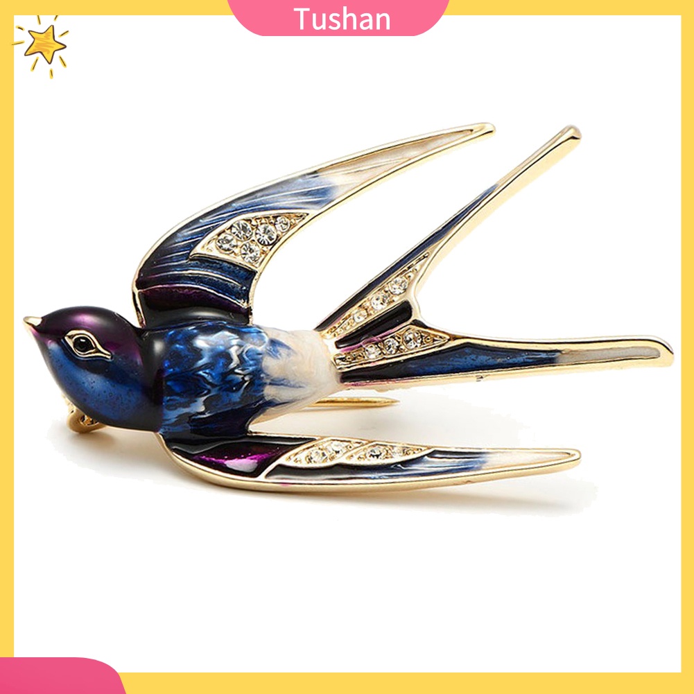 Ghim Cài Áo Hình Chú Chim Đậu Trên Cành Cây Thời Trang Cho Nữ