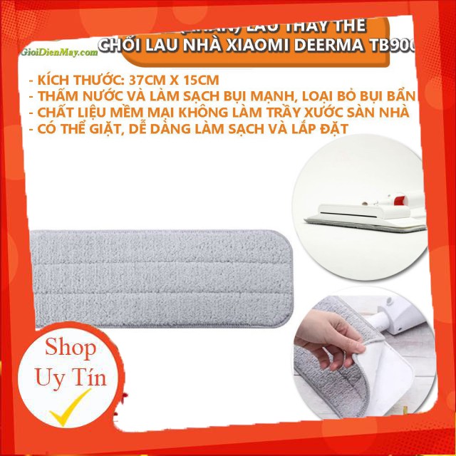 [SALEOFF] Giẻ (khăn) lau thay thế cho chổi lau nhà Xiaomi Deerma TB900 (1 Miếng) - Shop Thế Giới Điện Máy ..