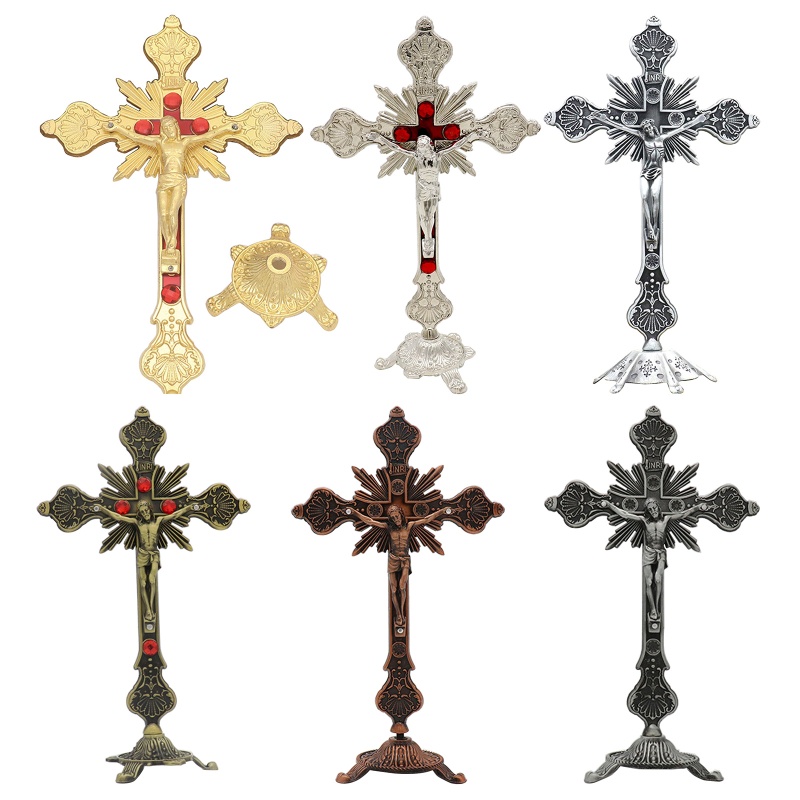 Tượng Chúa Jesus Bằng Kim Loại Phong Cách Vintage