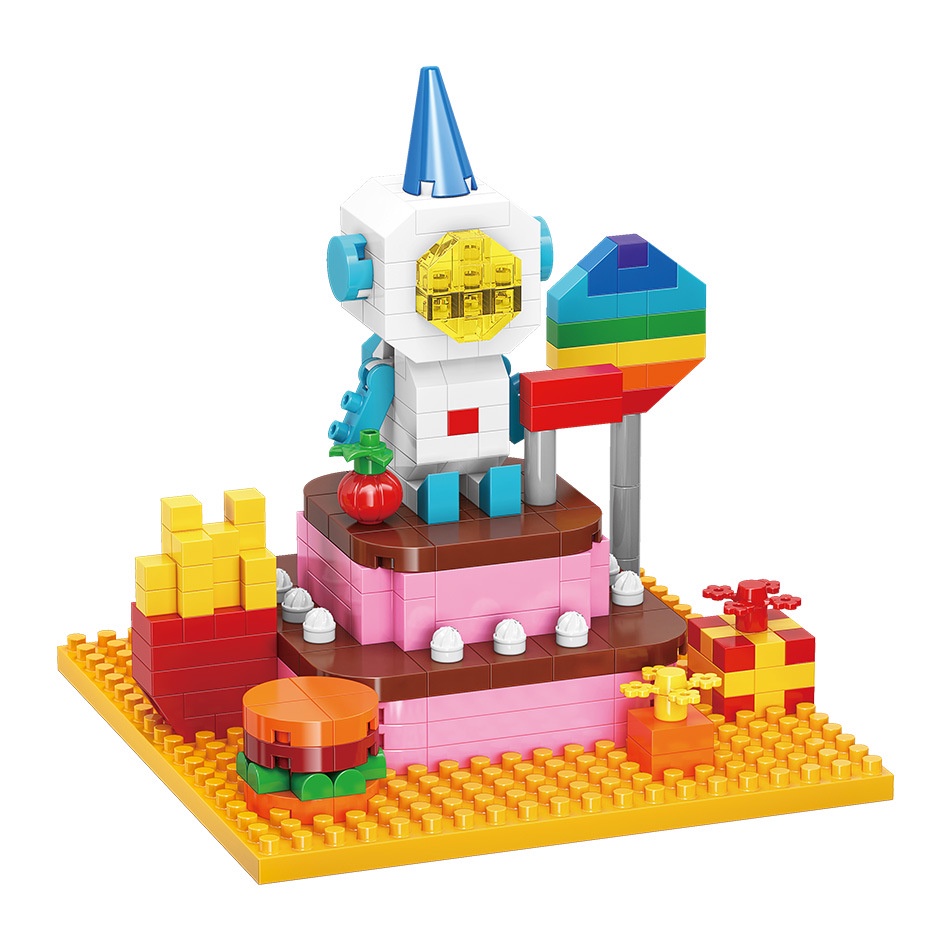 Khối Xây Dựng Hình Phi Hành Gia Nhỏ Dùng Làm Quà Tặng Cho Bé