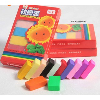 Hộp đất sét nặn 12 màu polymer clay