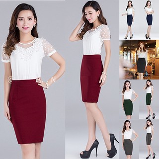 Chân váy nữ xẻ tà sau