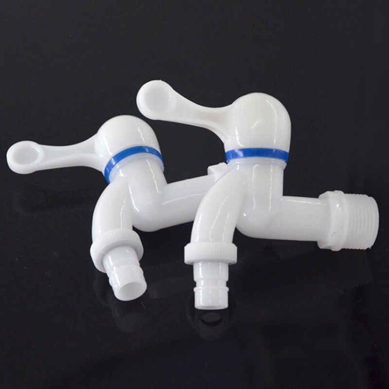 Đầu vòi nước bằng nhựa mini màu trắng dễ lắp đặt tiện dụng cho sân vườn