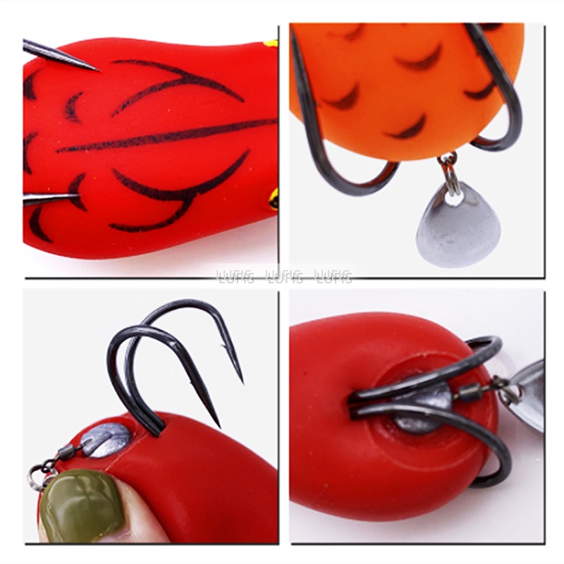 Mồi Câu Cá Hình Ếch Mềm 4.5cm / 7g 5cm / 12g
