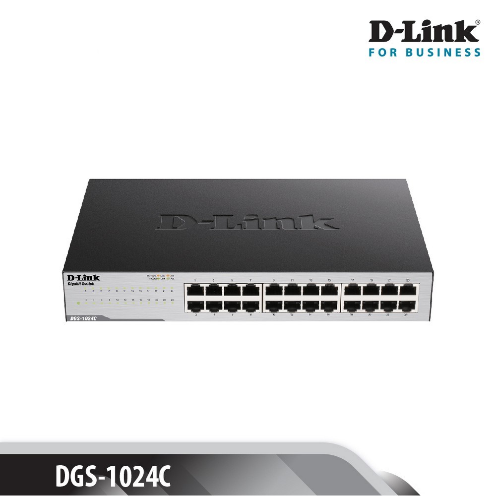 Switch Gigabit 24 cổng DLink DGS1024C Hàng chính hãng