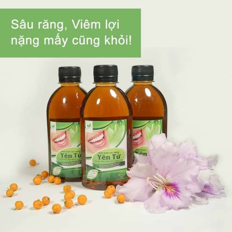 NƯỚC SÚC MIỆNG THẢO DƯỢC  YÊN TỬ Giảm Đau Sâu Răng, Viêm Lợi, Hôi Miệng Hiệu Quả nhanh 250ml