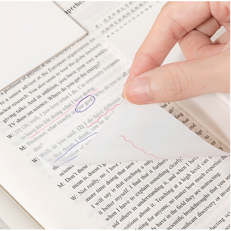 Giấy ghi chú trong suốt nhiều màu sắc chống thấm nước tiện dụng