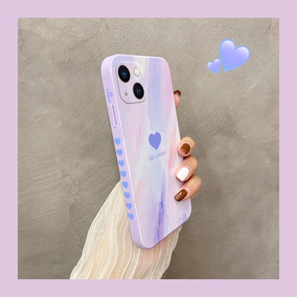 Ốp điện thoại silicon mềm, hình hoạt hình phong màu nước cho các dòng điện thoại IPHONE 11/Pro/Pro max/12/Pro/Pro max/13