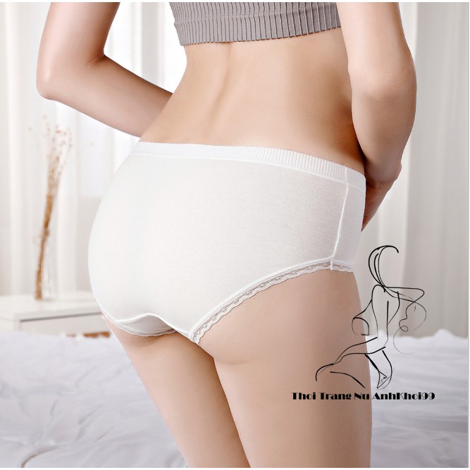 Quần lót nữ Chất Cotton Viền ren lưng Viền thun có chọn màu chọn size lớn QL05 | BigBuy360 - bigbuy360.vn