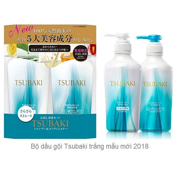 Bộ dầu gội xả Tsubaki trắng cho tóc hư tổn, uốn nhuộm _ SuikaShop _ SUIKA SHOP