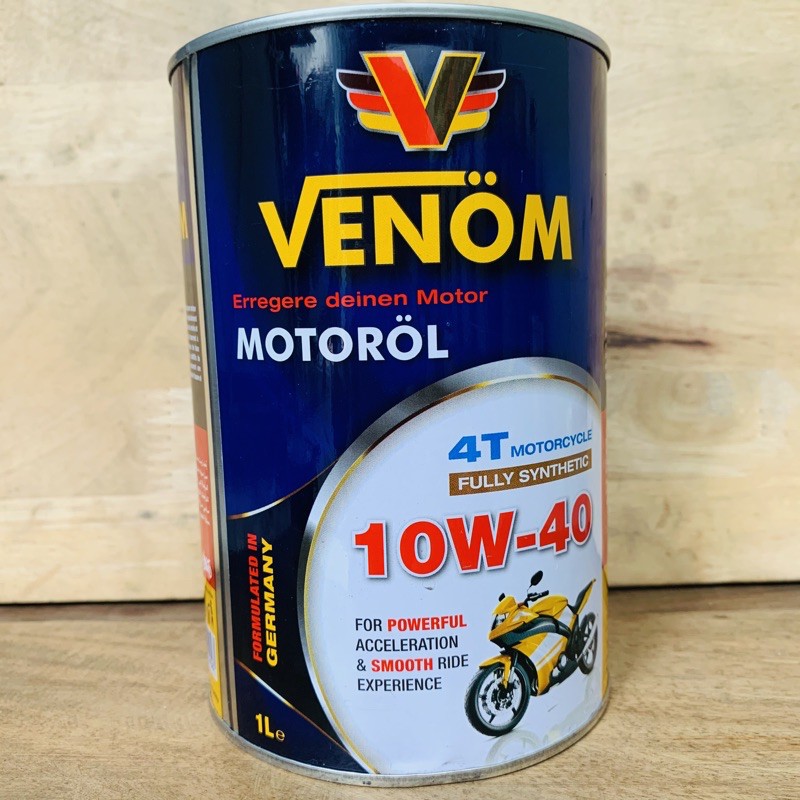 Nhớt Tổng Hợp 100% Xe Số - Tay Côn - Moto PKL VENOM 10W-40 - 20W-50 - MOTOROL 4T FULLY SYNTHETIC - Made in UAE