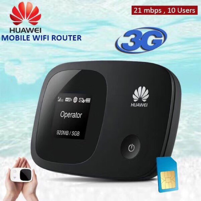 HUAWEI E5336 BỘ PHÁT 3G THÀNH WIFI TỐC ĐỘ 21MBS, MÀN HÌNH LCD