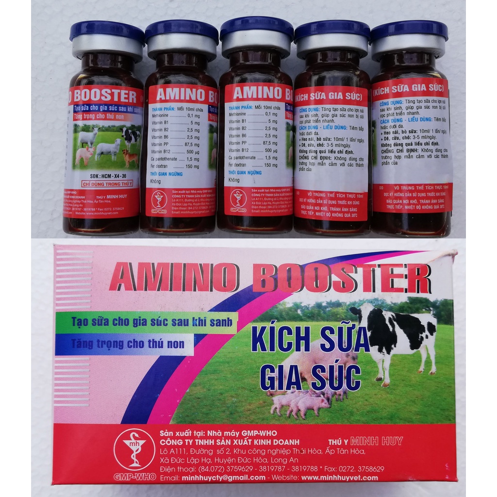 1 lọ AMINO BOOSTER Chuyên dùng cho gia súc, chó, mèo