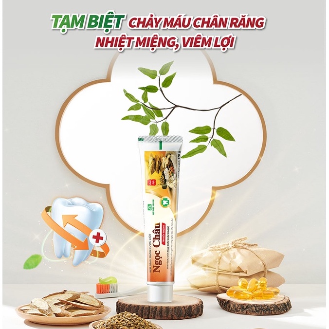 Kem đánh răng dược liệu Ngọc Châu truyền thống 170g