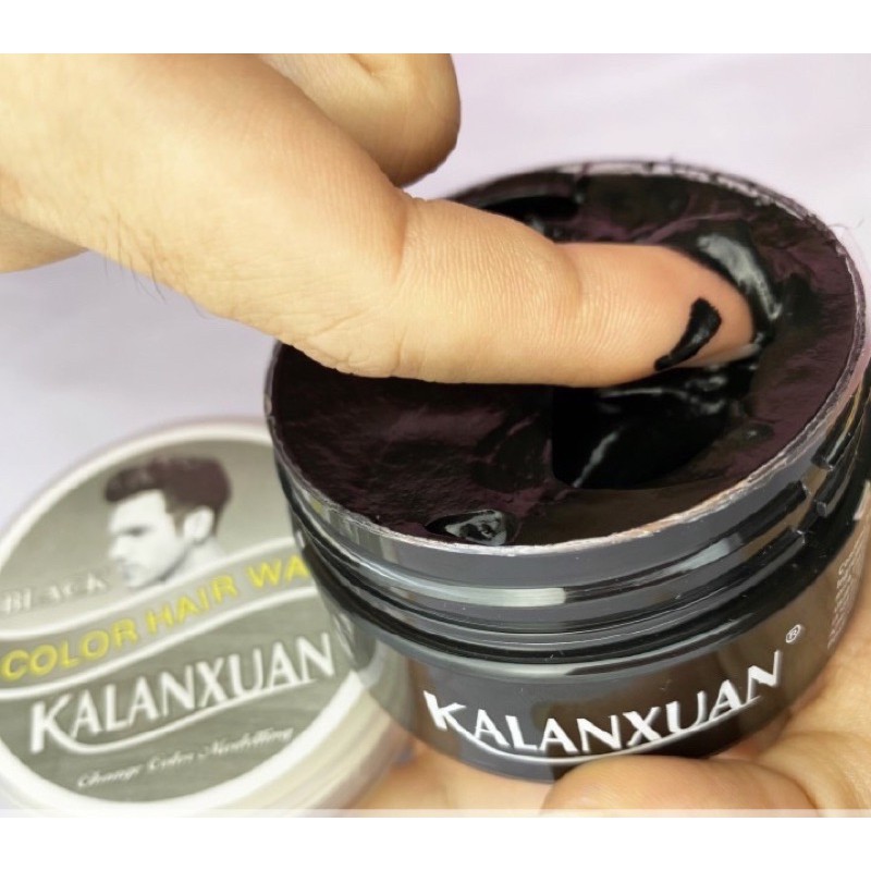Sáp Nhuộm Tóc Tạm Thời KALANXUAN 100ml/hộp Màu Đen