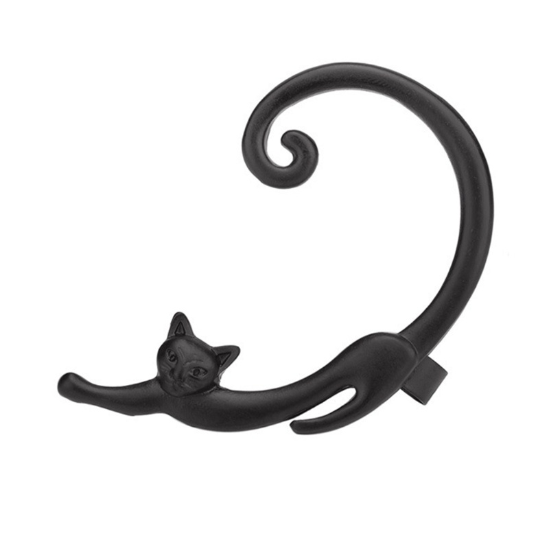 Bông Tai Gắn Vành Tai Không Xỏ Lỗ Hình Mèo Cho Nữ