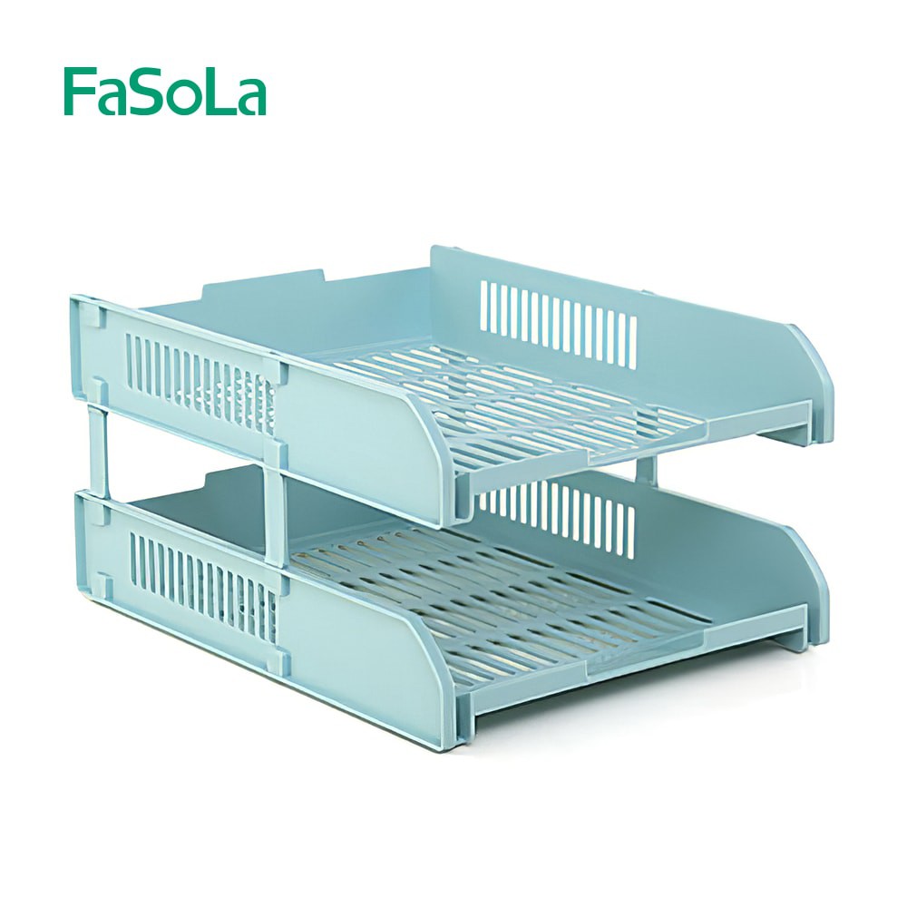 Giá đựng tài liệu hồ sơ văn phòng hai ba tầng FASOLA FSLDZ-034B