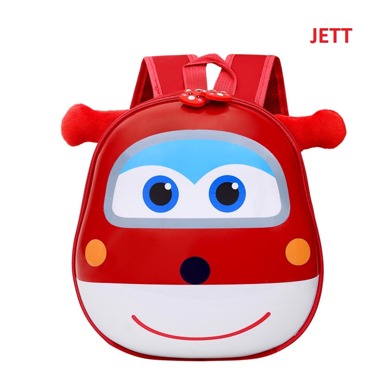 Ba lô có Biệt đội bay siêu đẳng mầm non nhỡ lớn BL013-Jett đỏ cho bé 2-5T