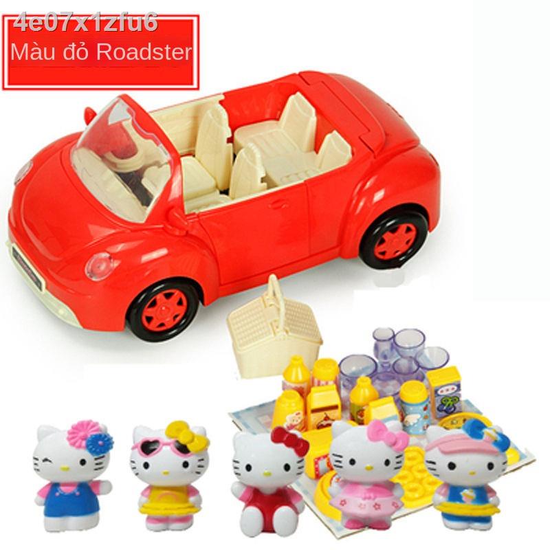 ❉ ﹊ №☃Gửi đồ chơi búp bê Hello Kitty cắm trại cửa hàng xe kem nhà biệt thự dễ thương bộ