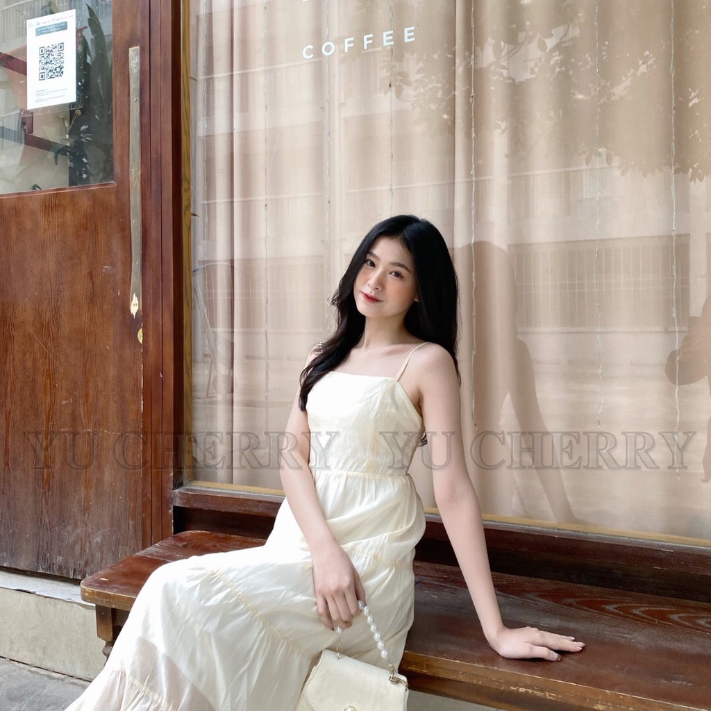 YU CHERRY | Đầm nữ hai dây nhiều tầng hai lớp Mina Cami Dress YD146