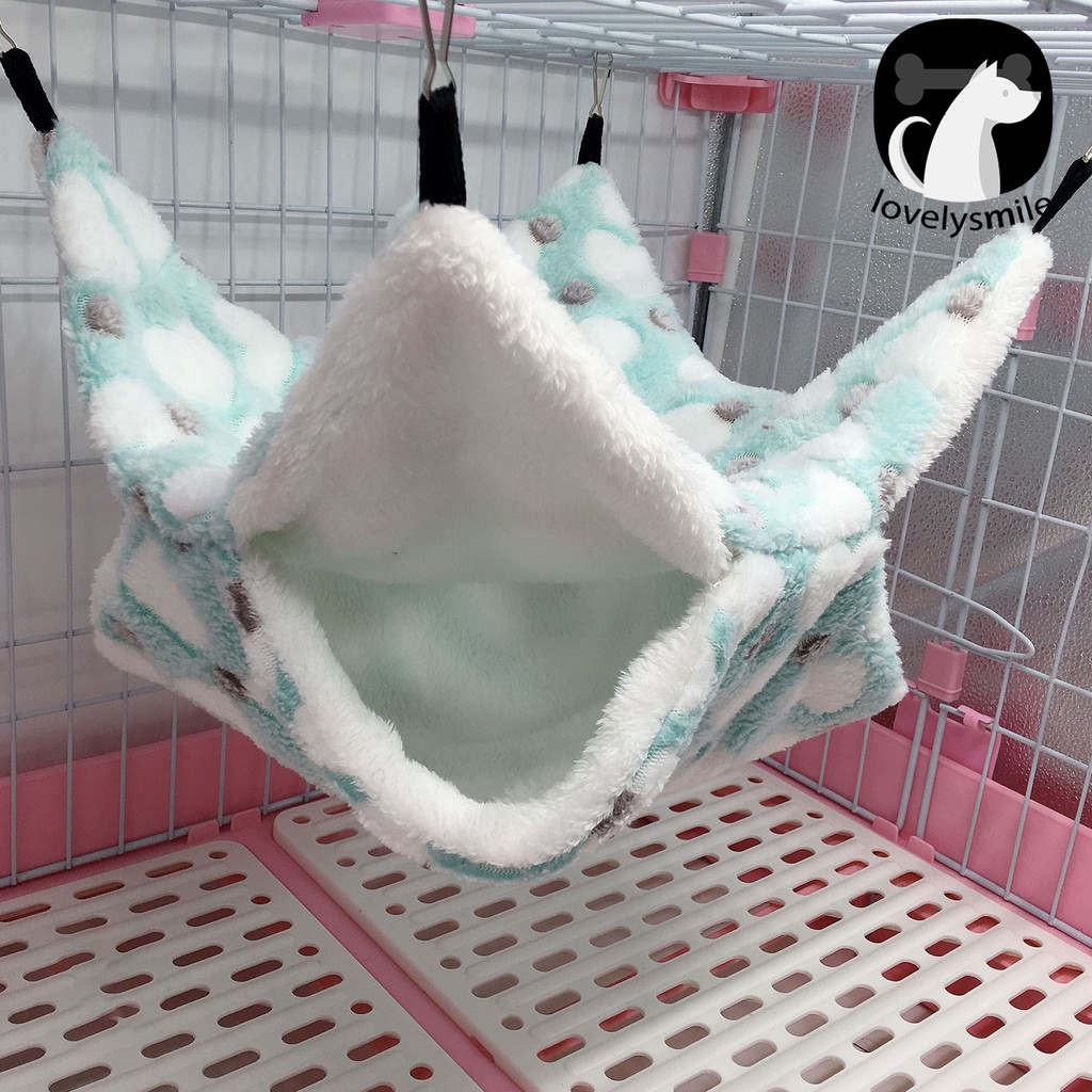 Võng lửng 2 tầng treo cho thú cưng sóc bay/hamster