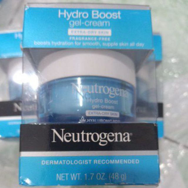 Kem dưỡng cấp ẩm Neutrogena Hydro Boost Water Gel và Gel Cream dry skin  48g hàng Mỹ
