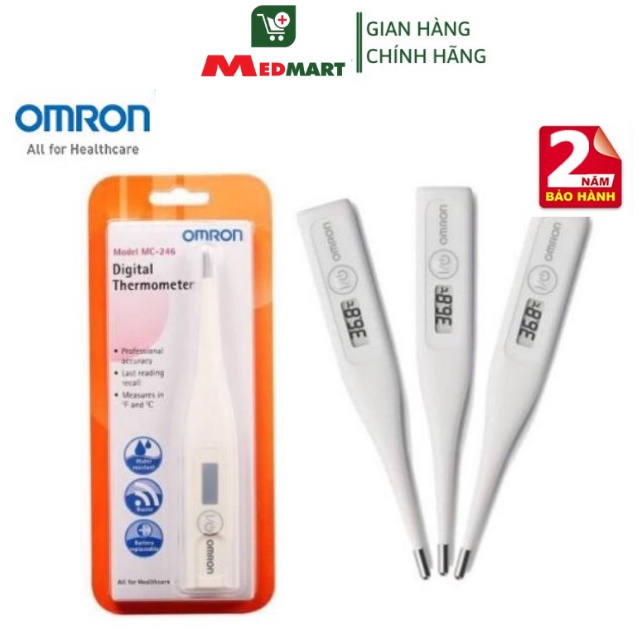 Nhiệt Kế Điện Tử Kẹp Nách Omron MC 246 Nhật Bản, Chính Hãng, Bảo Hành 24 Tháng - MEDMART