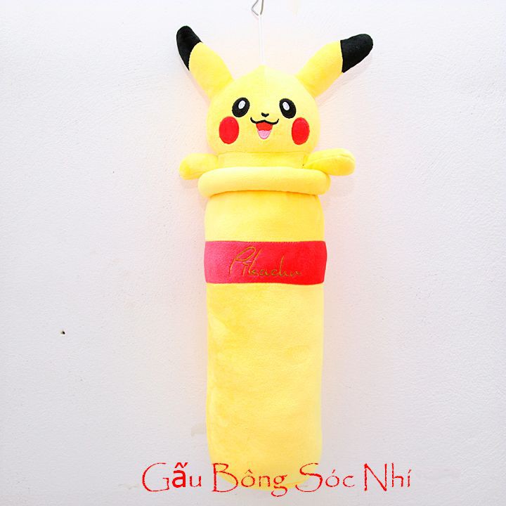 ⚡[RẺ VÔ ĐỊCH]⚡ Gấu bông Gối ôm pikachu 1m - Tặng móc khóa quả bông xinh xắn