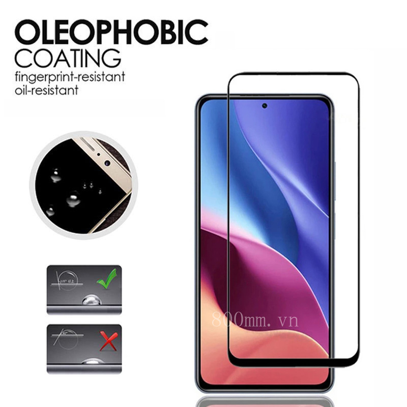 Kính cường lực Xiaomi POCO F3 Dán kính toàn phần cho Xiaomi POCO X3 Pro NFC BlackShark 4 3 2 Pro Redmi Note 10 Pro Max 9T Bảo vệ màn hình và Bảo vệ kính ống kính máy ảnh