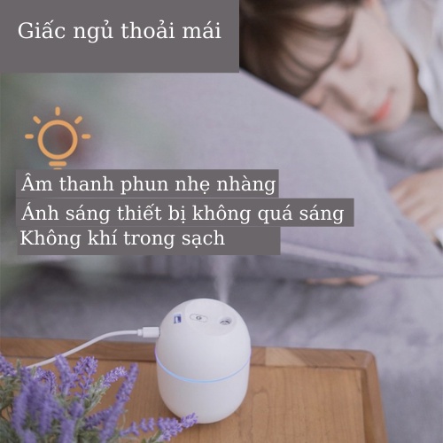 Máy Xông Tinh Dầu Mini Phòng Ngủ Đuổi Muỗi Phun Sương Cấp Ẩm Khử Khuẩn Xe Hơi