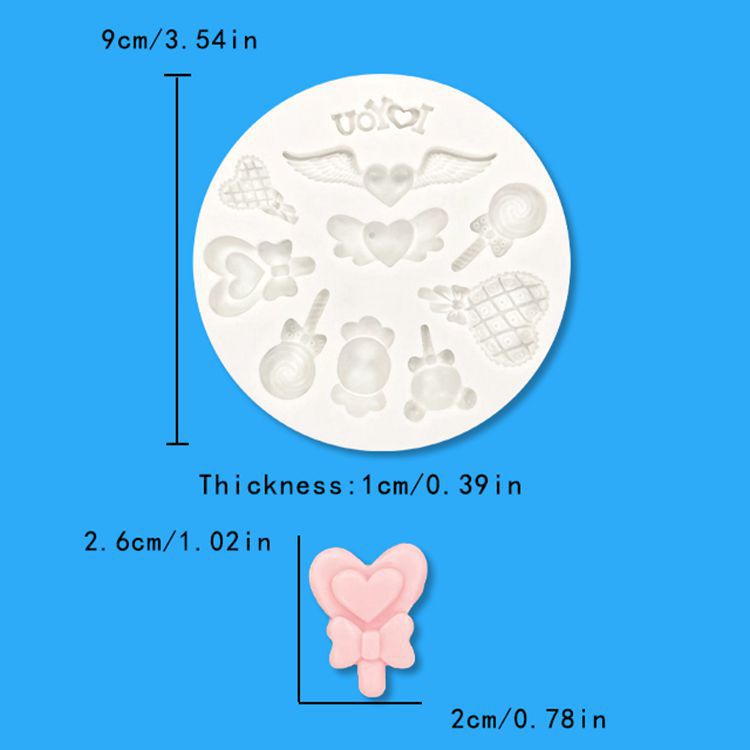 Khuôn Silicone Làm Bánh Kẹo Hình Đôi Cánh Thiên Thần Đáng Yêu