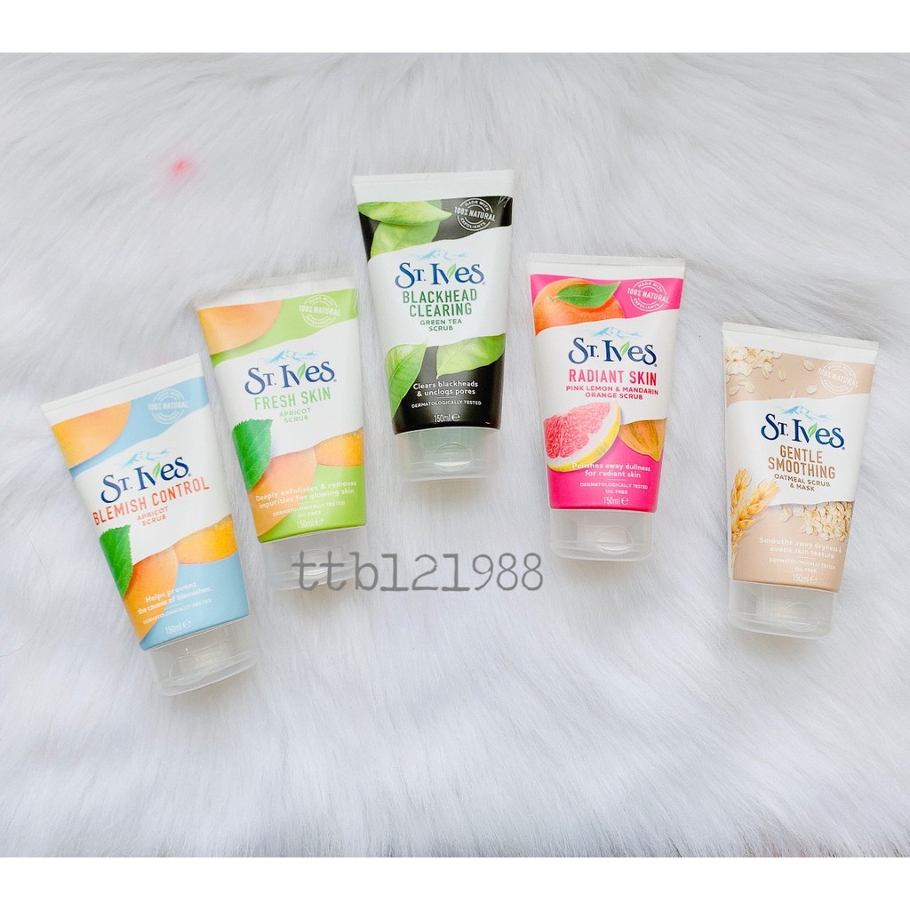 Sữa Rửa Mặt Tẩy Tế Bào Chết ST.IVES SCRUB 170g - 150g Mẫu mới | BigBuy360 - bigbuy360.vn