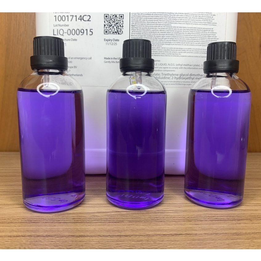 Dung Dịch L.Huỳnh Tím Đắp Bột Móng Và Làm Hoa Nail Keystone 100ml