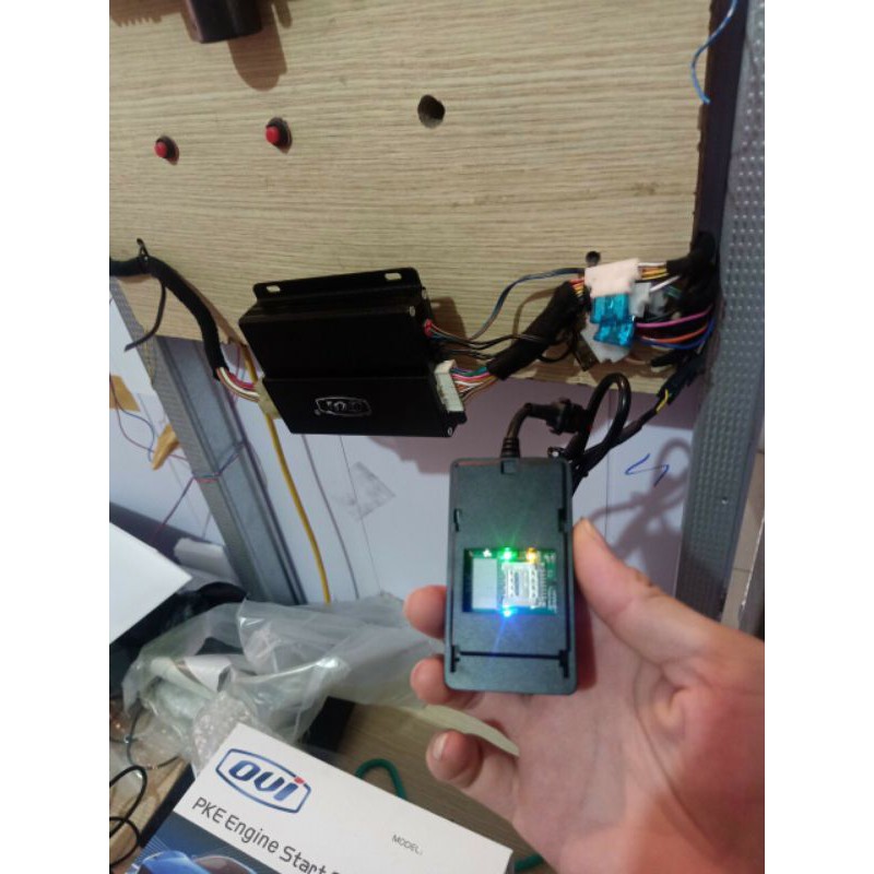 Bộ Module đề nổ từ xa bằng điện thoại, Cắm sim + Định vị cho Smartkey Star stop OVI PKE chính hãng cắm jack zin