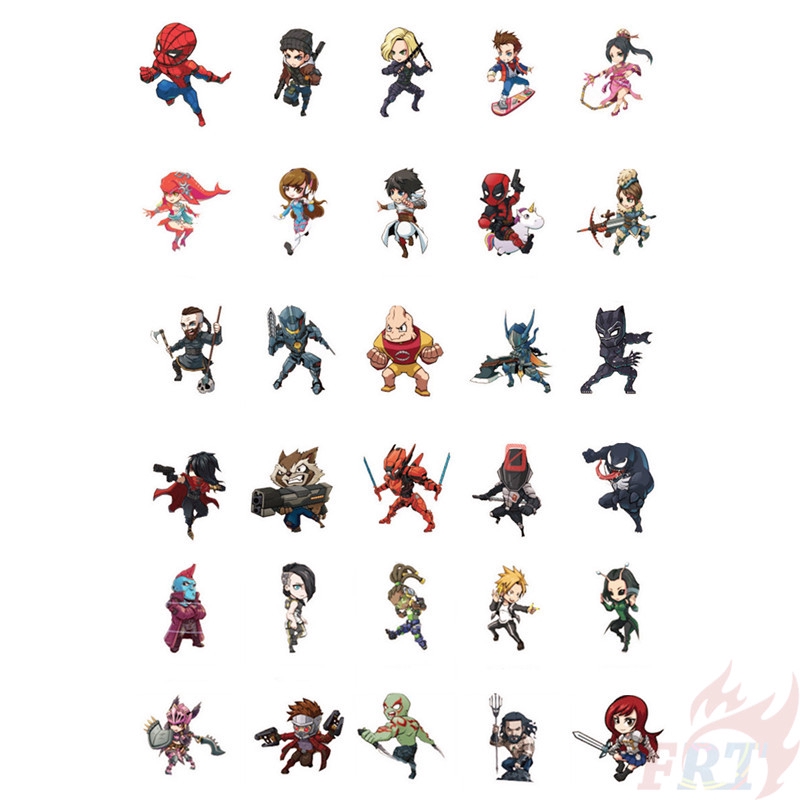 ❉ Anime &amp; Cartoon &amp; Games Character Collection Giấy và decal dán tường ❉ 100Pcs/Set DIY Mixed Laptop Doodle Stickers
