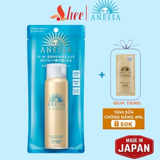 (New) Xịt chống nắng Anessa Anessa perfect UV Spray Sunscreen Aqua Boster Nhật Bản