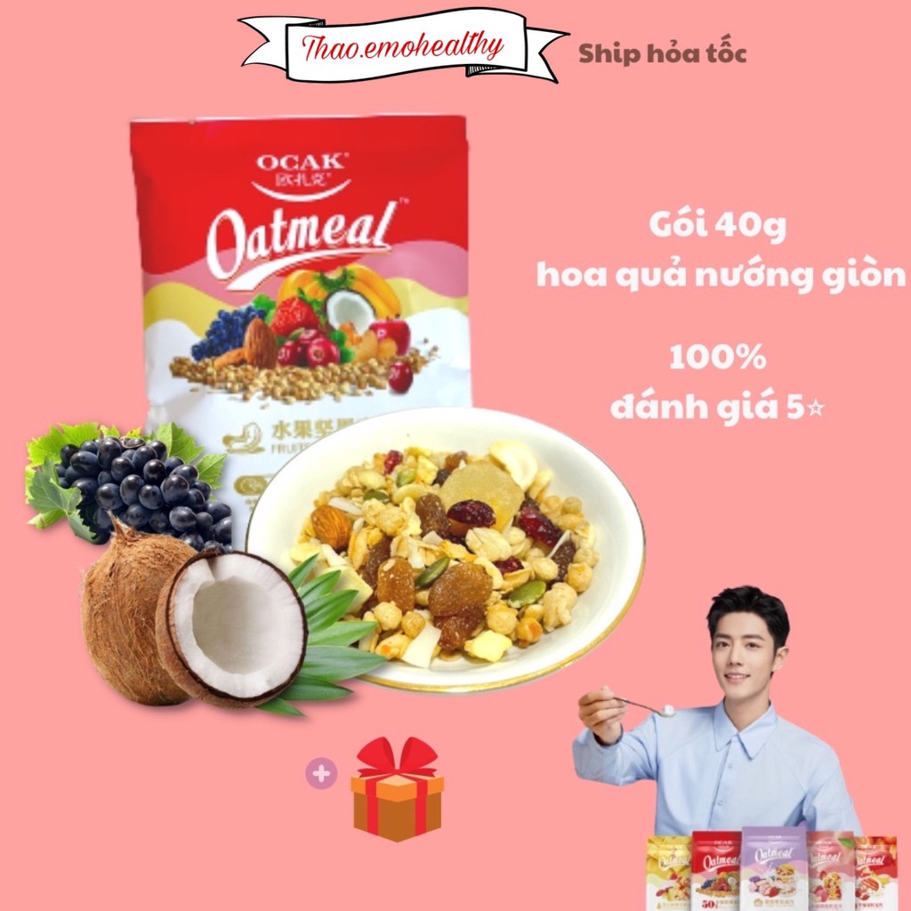 ( SỈ - COMBO 4 GÓI ) NGŨ CỐC ĂN VẶT - ĂN KIÊNG - BỬA ĂN SÁNG HEALTHY