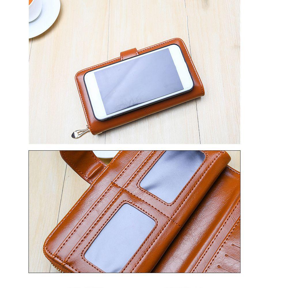 Ví Da PU Cầm Tay Dáng Dài Thời Trang Cho Nữ