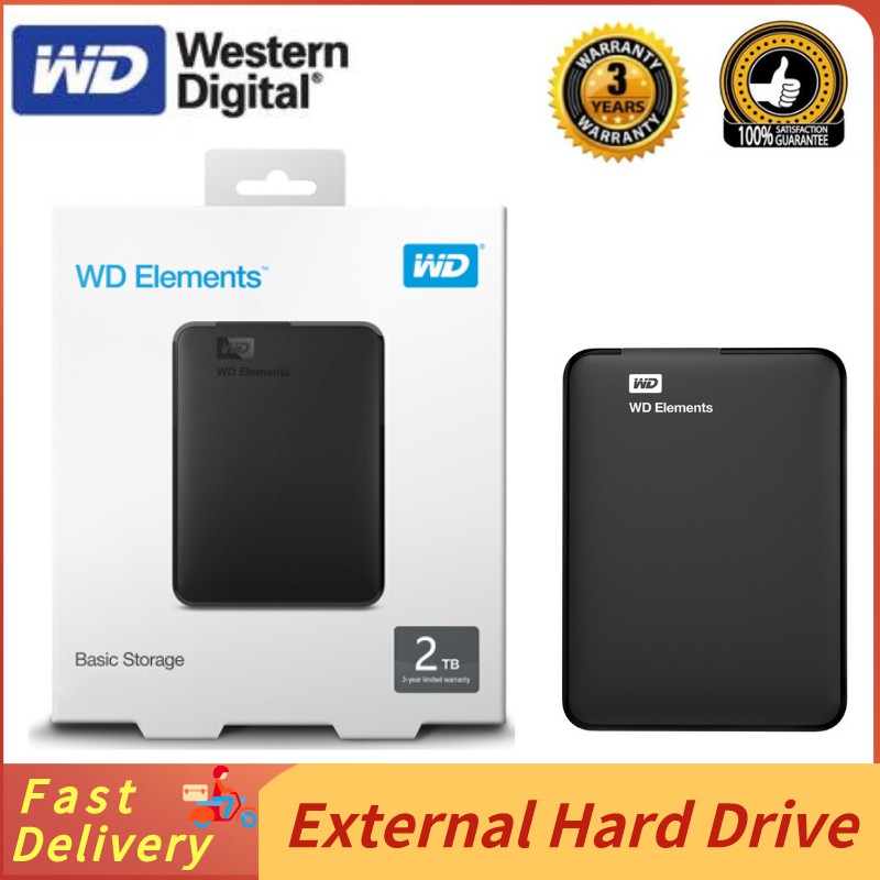 WESTERN DIGITAL Ổ Cứng Ngoài 2tb 1tb Usb 3.0 Wd Hdd Kỹ Thuật Số