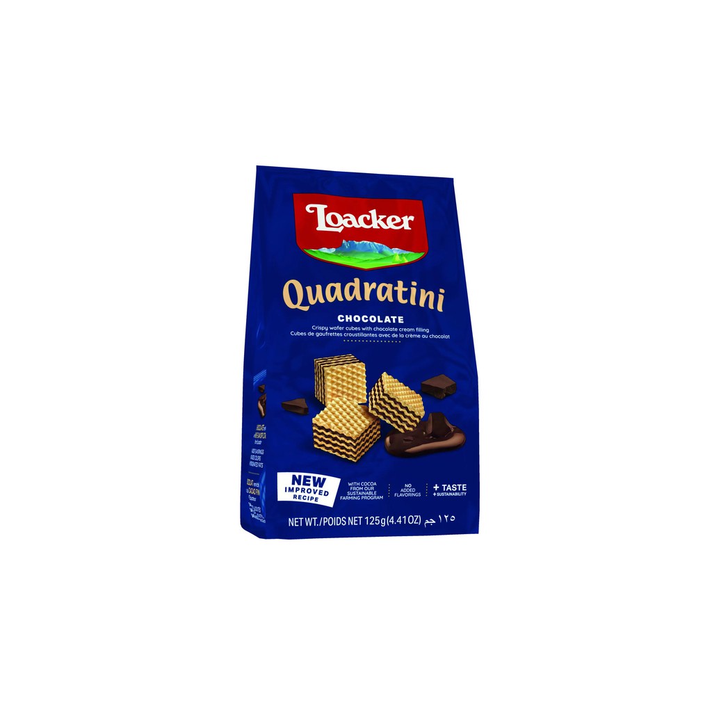 Bánh xốp Loacker Quadratini gói 125gr