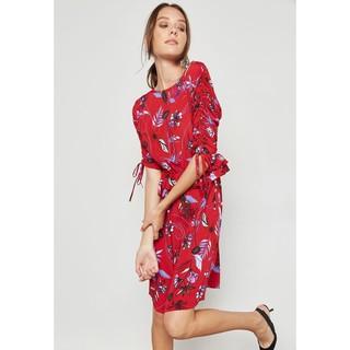 VÁY ĐẦM MANGO HOA ĐỎ AUTHENTIC