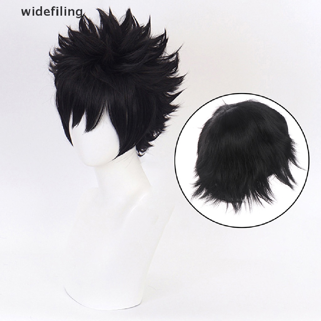 Tóc Giả Dabi Xoăn Rộng Màu Đen Hóa Trang Nhân Vật Hoạt Hình