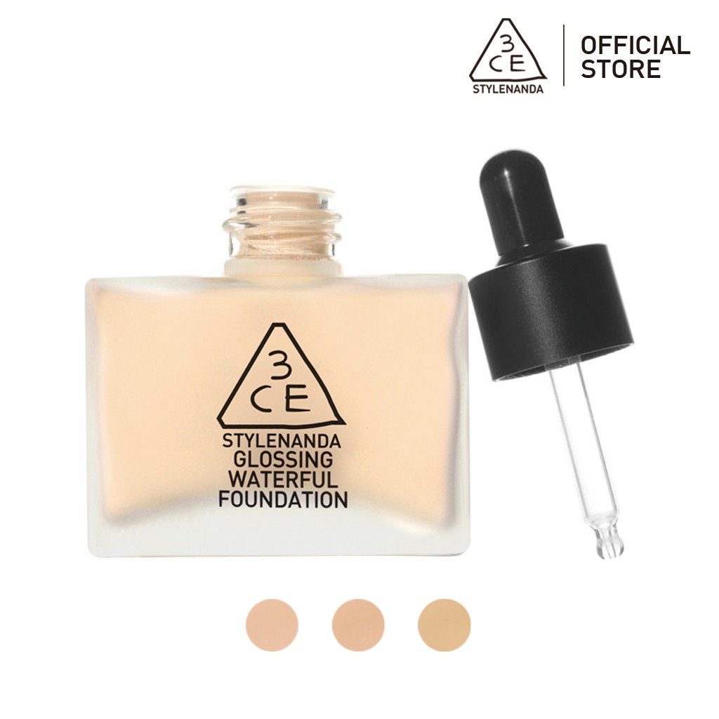 Kem Nền Dạng Lỏng 3CE Glossing Waterful Foundation 40g